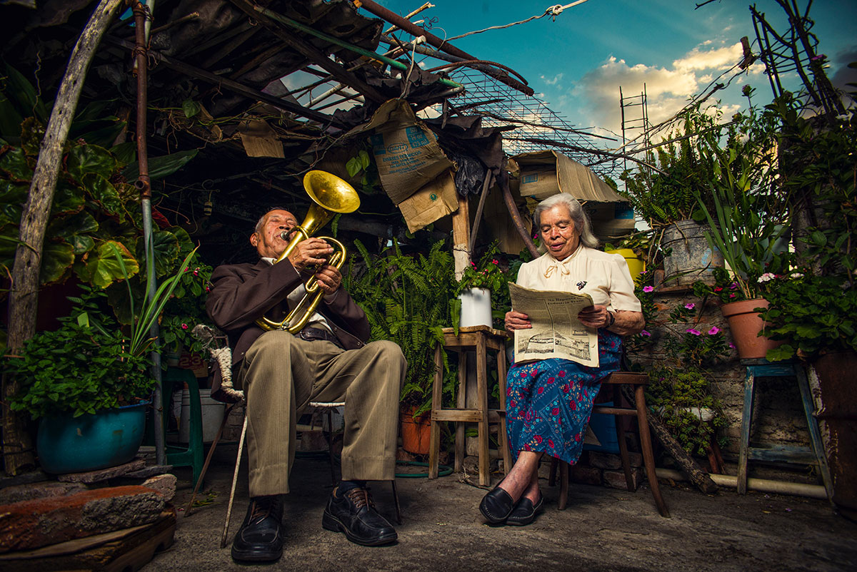 Starý pár, Mexiko
