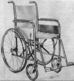 Skládací invalidní vozík z roku 1932.