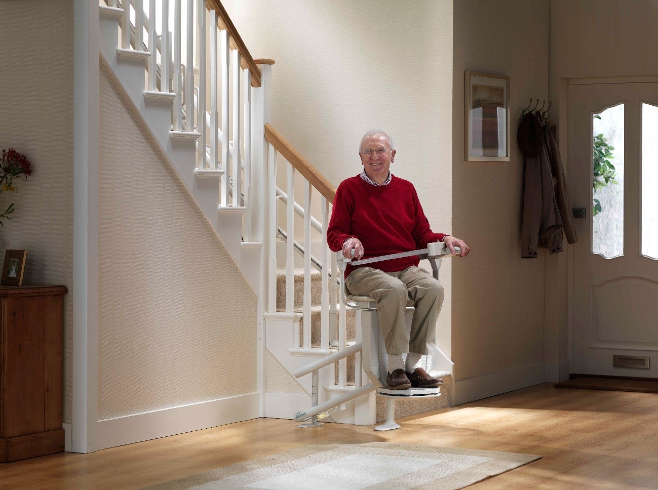 Parkinsonova choroba a prevence proti pádům: schodišťový výtah
