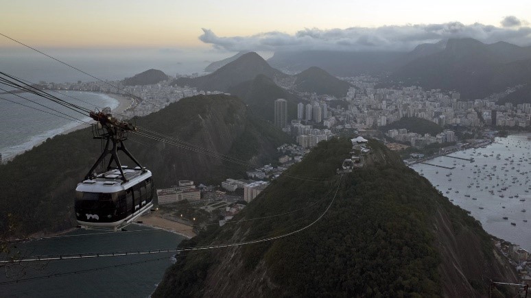 lanová dráha v Rio de Janeiru